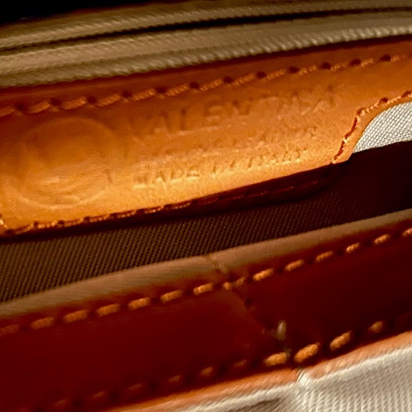 VALENTINA BLUE LEATHER SHOULDER BAG! - Picture 5 of 14